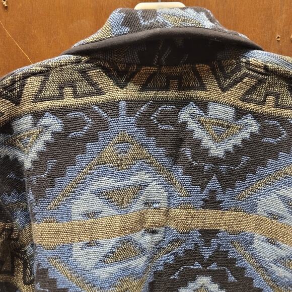Flashback Tribal Ethnic pattern MEDIUM tapestry 100% Cotton jacket Blazer bolero - Picture 3 of 4